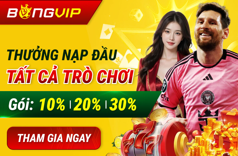 Bongvip Nạp Đầu Tặng 100% Slots Nổ Hũ